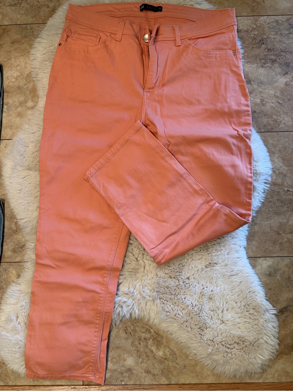 Riders by Lee Coral Peach Straight Leg Jeans